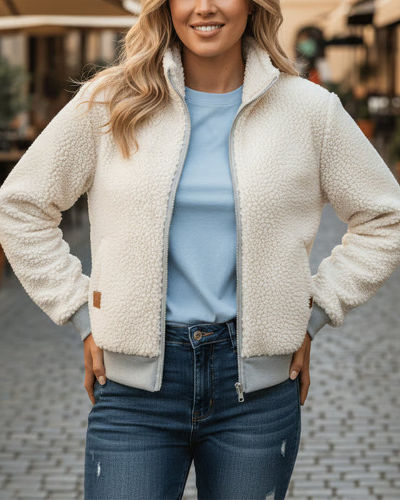 Kurtka Stójka Polar Zamek Błyskawiczny