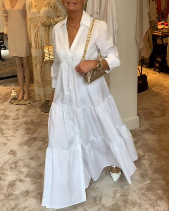 Sukienka zapinana na guziki