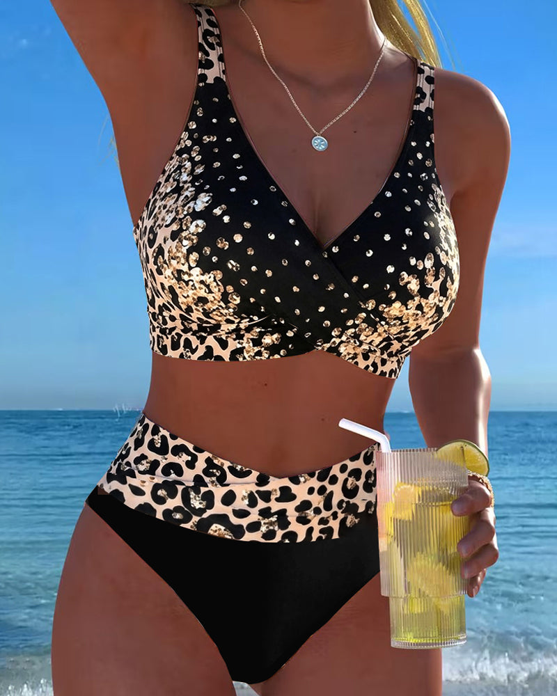 Bikini Bralette Lampart Nadruk