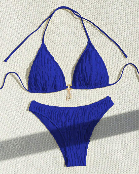 Bikini Seksowny Jednolity Dwuczęściowy Trójkątny