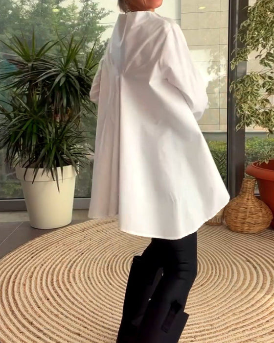 Bluzka w jednolitym kolorze