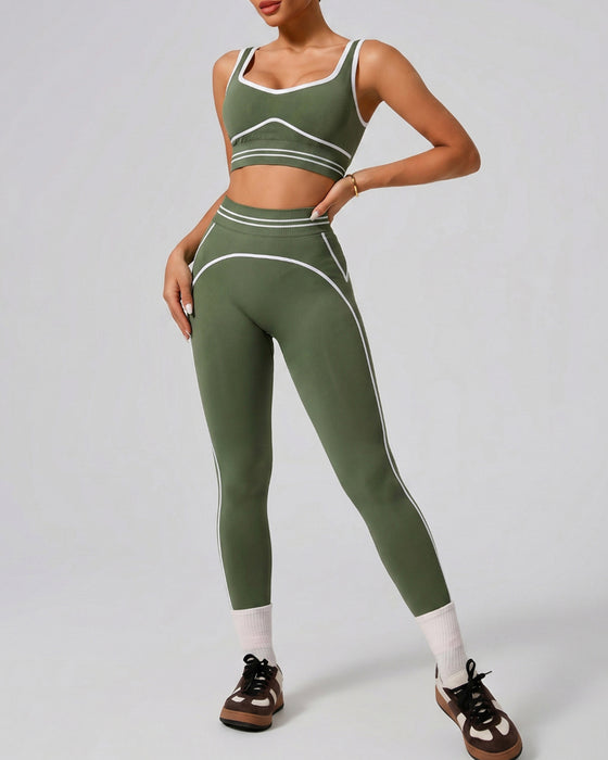 Set Sport Tank Wysoki Stan Joga