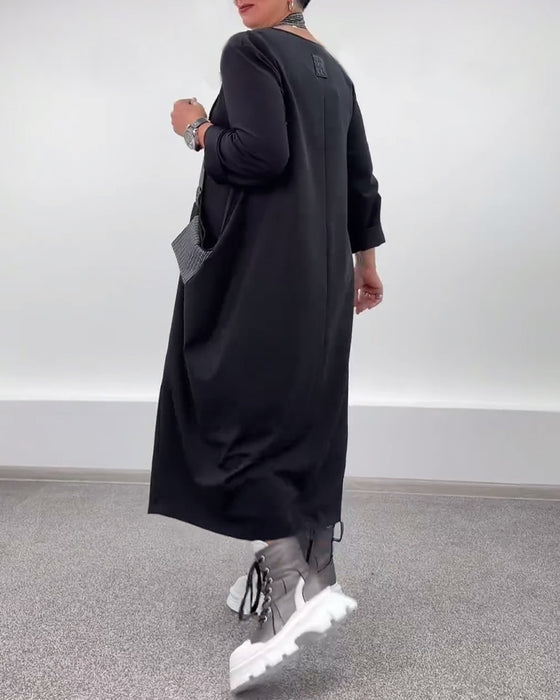 Sukienka casualowa, luźna, z dekoltem halter