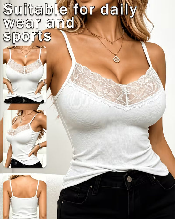 Tank Top Koronka Plecy Ramiączko Spaghetti