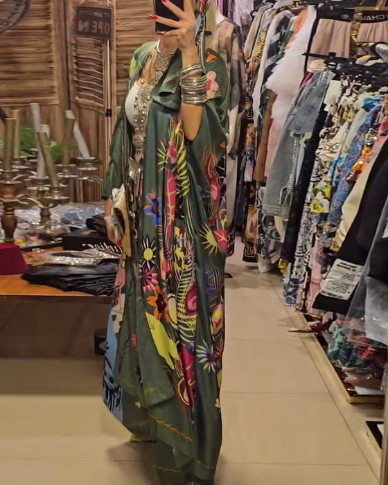 Dwuczęściowy zestaw z nadrukiem kimono