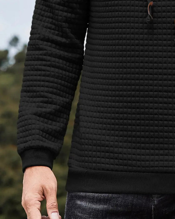 Hoodie Męski Z Kapturem Jednolity