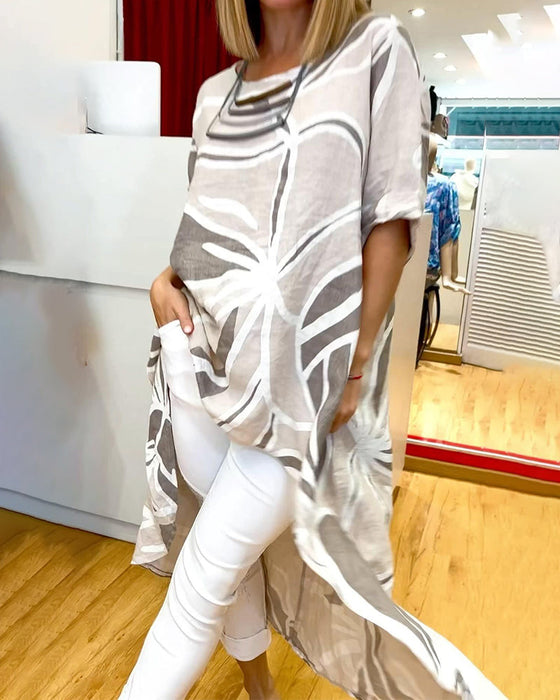 Bluzka o luźnym nieregularnym kroju