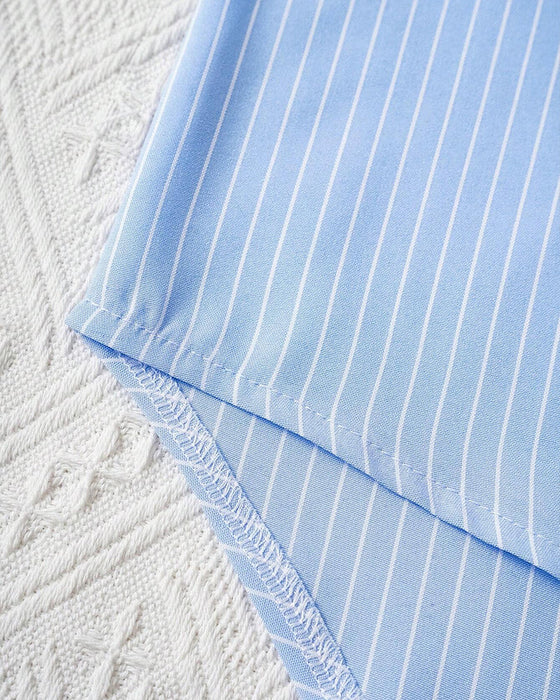 Bluzka w paski z okrągłym dekoltem i nadrukiem