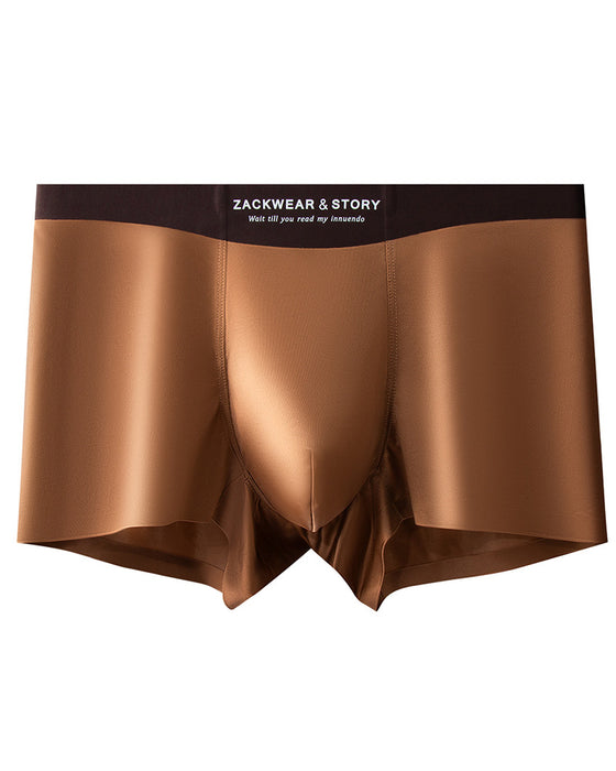 Męskie Spodenki Jedwab Lodowy Oddychające Bokserki