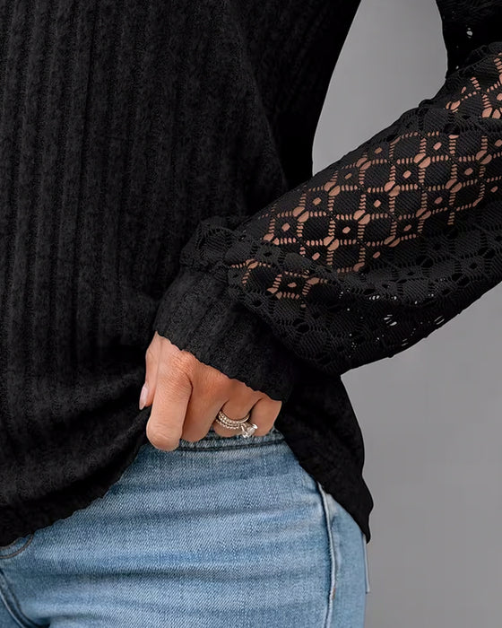 Top V Dekolt Szczotkowany Pasek Pachy