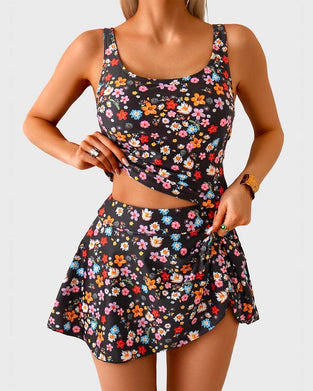 Tankini Wiązanie Z Boku Styl Wakacyjny