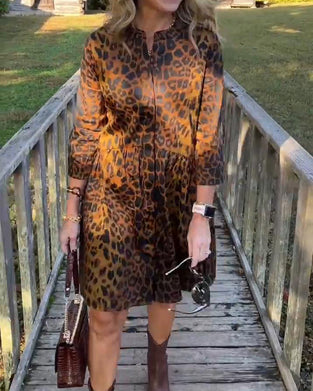 Stylowa I Uniwersalna Sukienka W Leopardzie