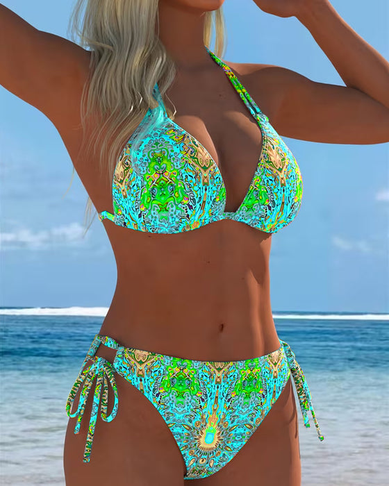 Bikini Kolorowy Karczek Druk
