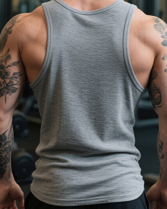 Top Męski Bawełna Fitness