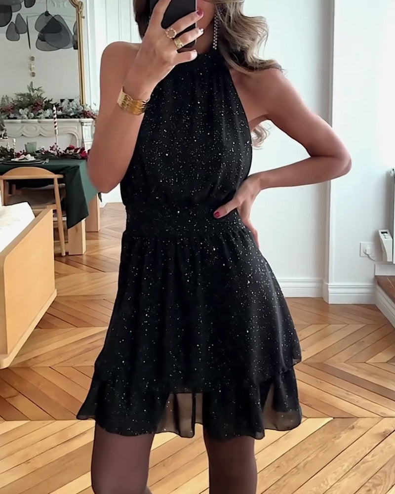 Sukienka Bezrękawowa Seksowna Modna