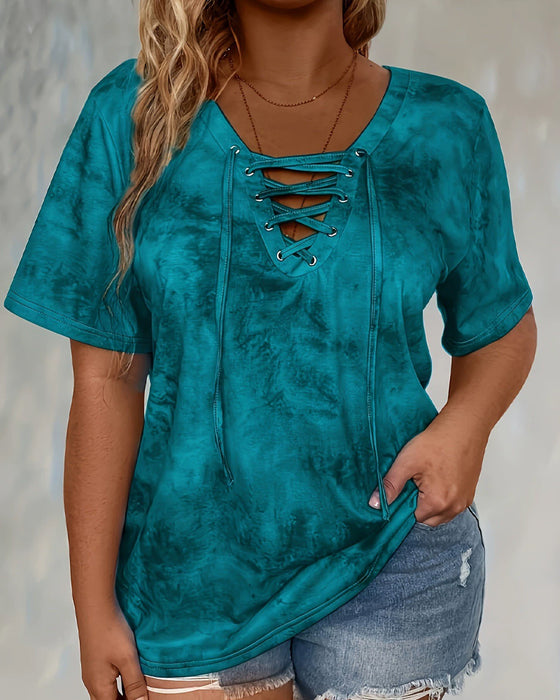 Bluza Tie-Dye Nadruk