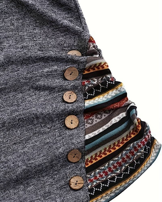 Bluza z kapturem w kontrastowym kolorze