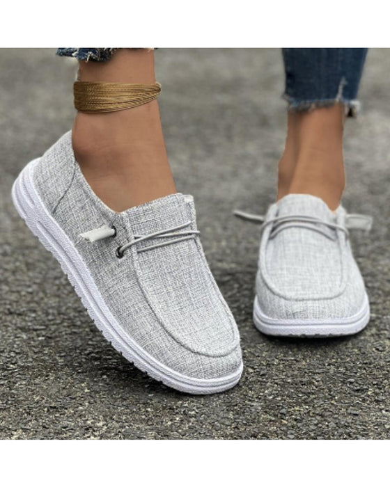 Płaskie buty w jednolitym kolorze