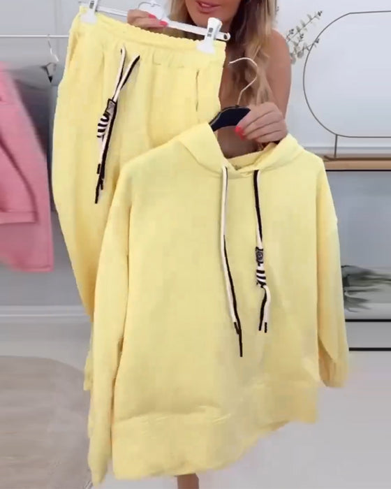 Dwuczęściowy Garnitur Street Style Bluza Sportowa