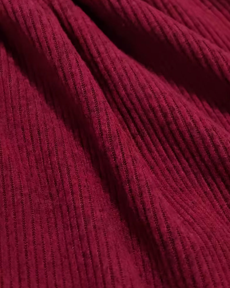 Sukienka Sweter Klapa Kontrast Rękaw Latarnia