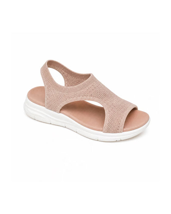 Sandały Otwór Na Palce Tkanina Flyknit