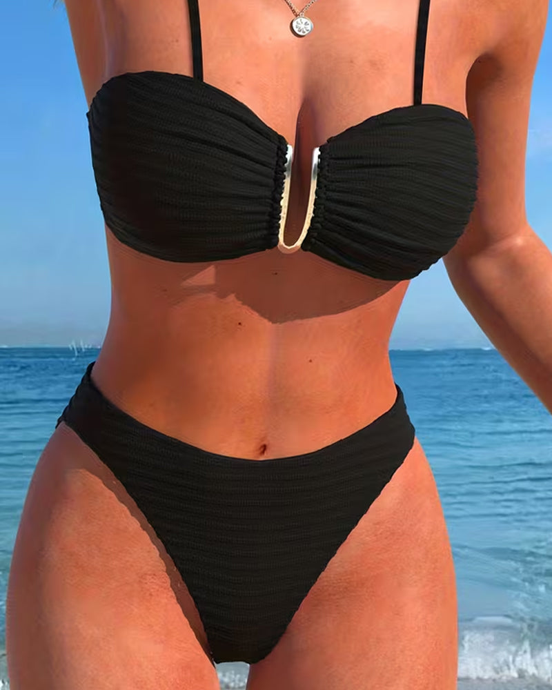Seksowny Jednokolorowy Bikini