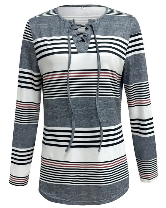 T - Shirt Z Paskówkami Dla Casual Ubrania