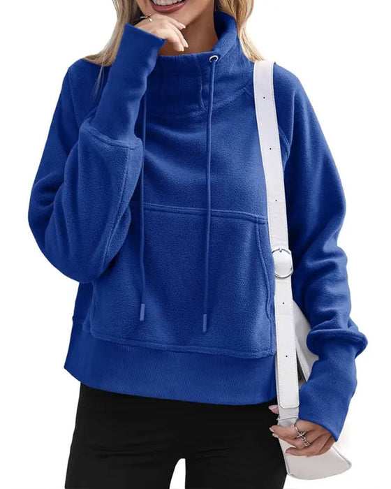 Sweatshirt Swobodny Sznurek Pullover