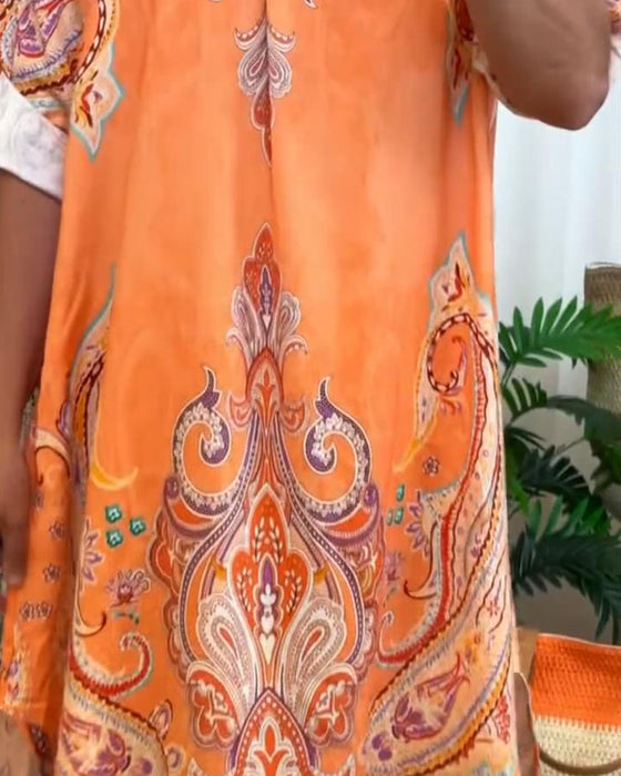 Sukienka Retro Klapa Print