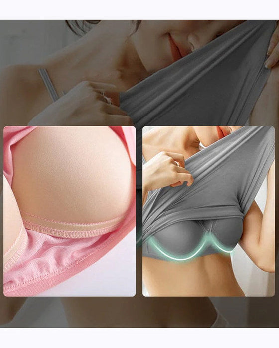 Top z wszytym biustonoszem