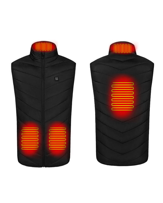 Kamizelka termostatyczna z ogrzewaniem elektrycznym ze stójką
