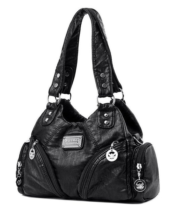 Torebka vintage z miękkiej ekoskóry