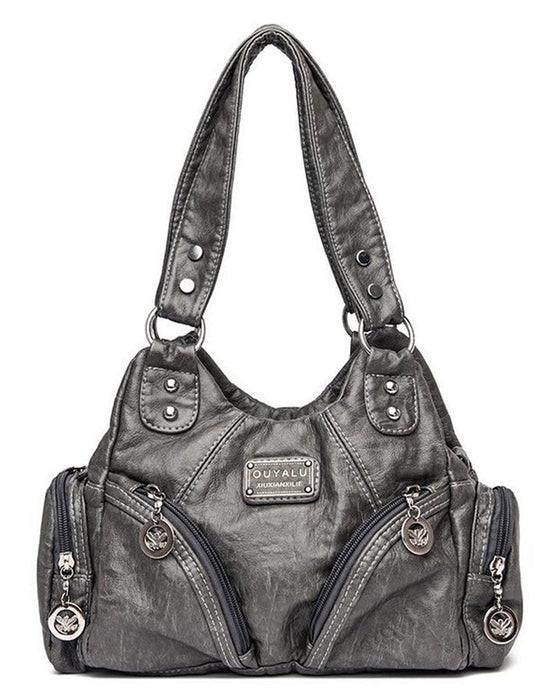 Torebka vintage z miękkiej ekoskóry