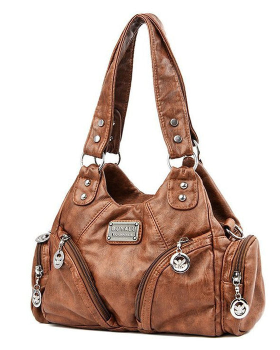 Torebka vintage z miękkiej ekoskóry